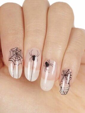 Web of Lies Color Street Nail Polish Strips Retired Spider Art Overlay